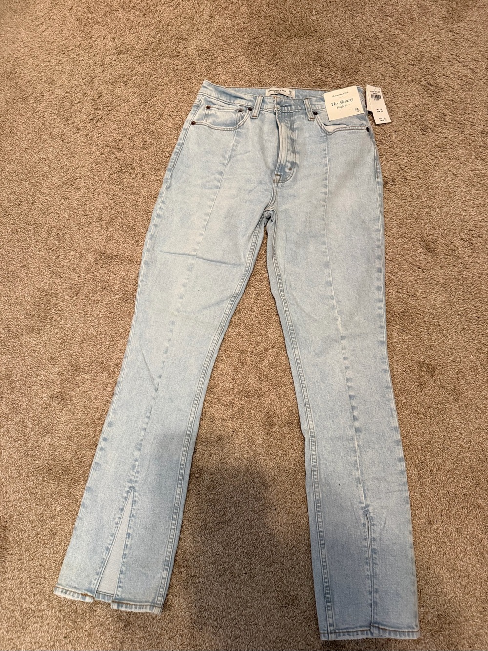 Abercrombie & Fitch Light Blue high rise skinny